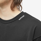 WTAPS Men's 9 WTVUA Collar Logo T-Shirt in Black