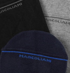 Marcoliani - Three-Pack Stretch Cotton-Blend No-Show Socks - Multi