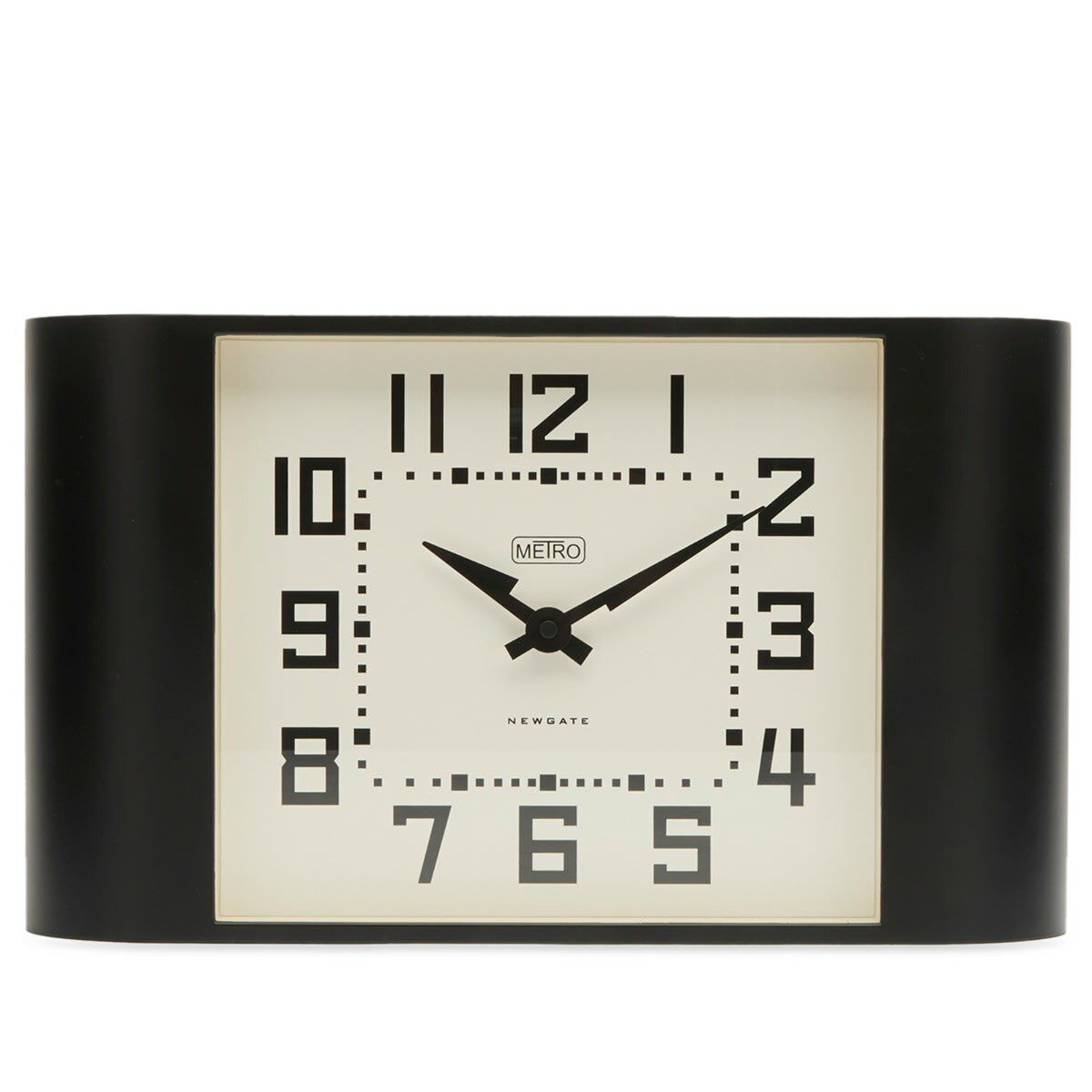Newgate Clocks Metro Wall Clock in Black 