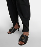 Loewe - Anagram padded leather mules