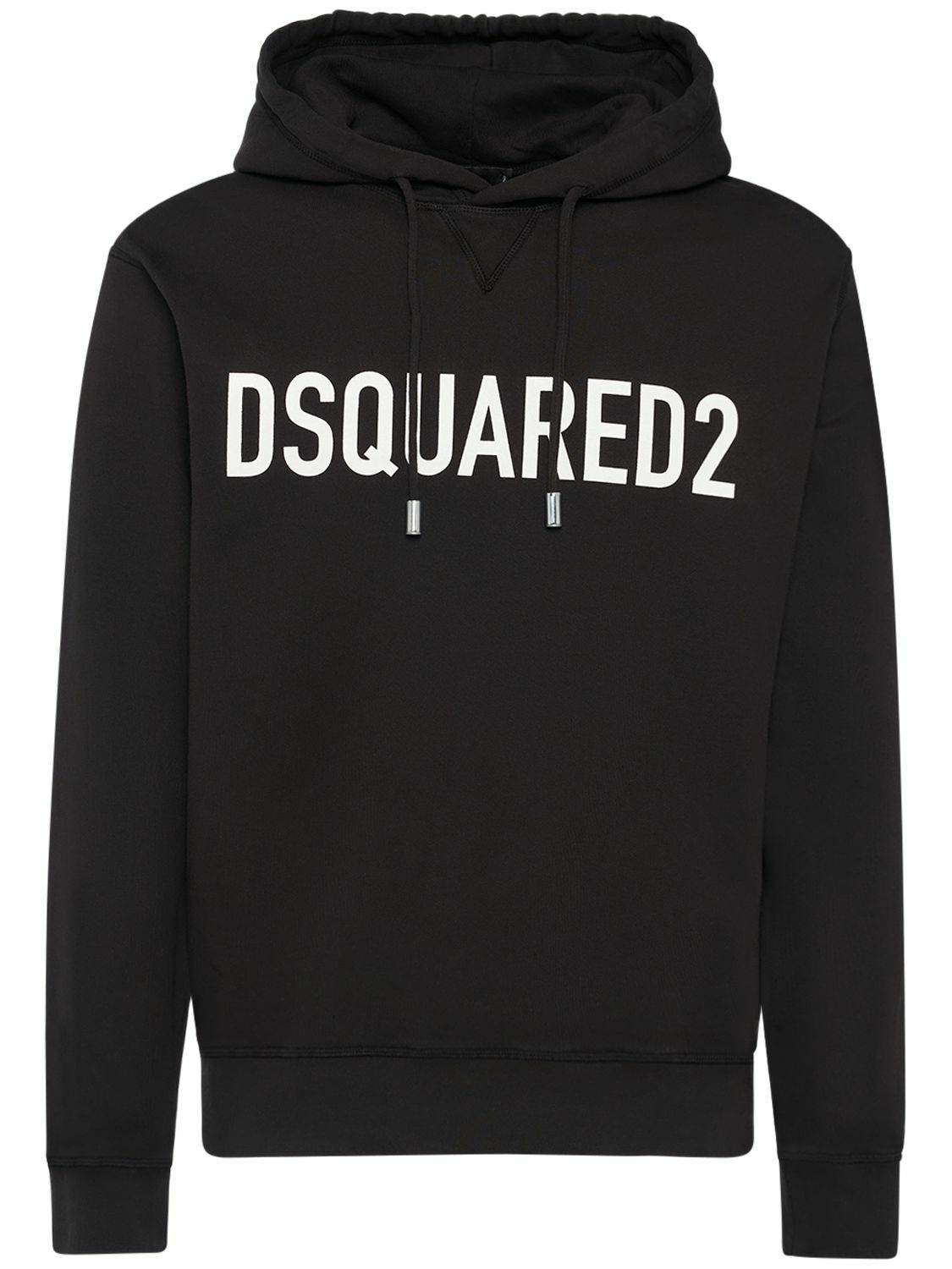 Photo: DSQUARED2 - Logo Cotton Jersey Hoodie