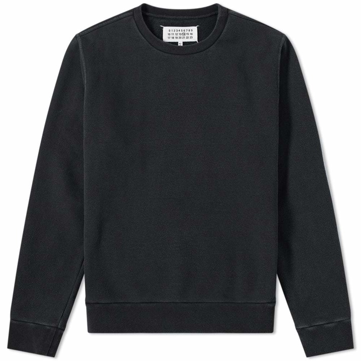 Photo: Maison Margiela 14 Plastic Elbow Patch Washed Crew Sweat