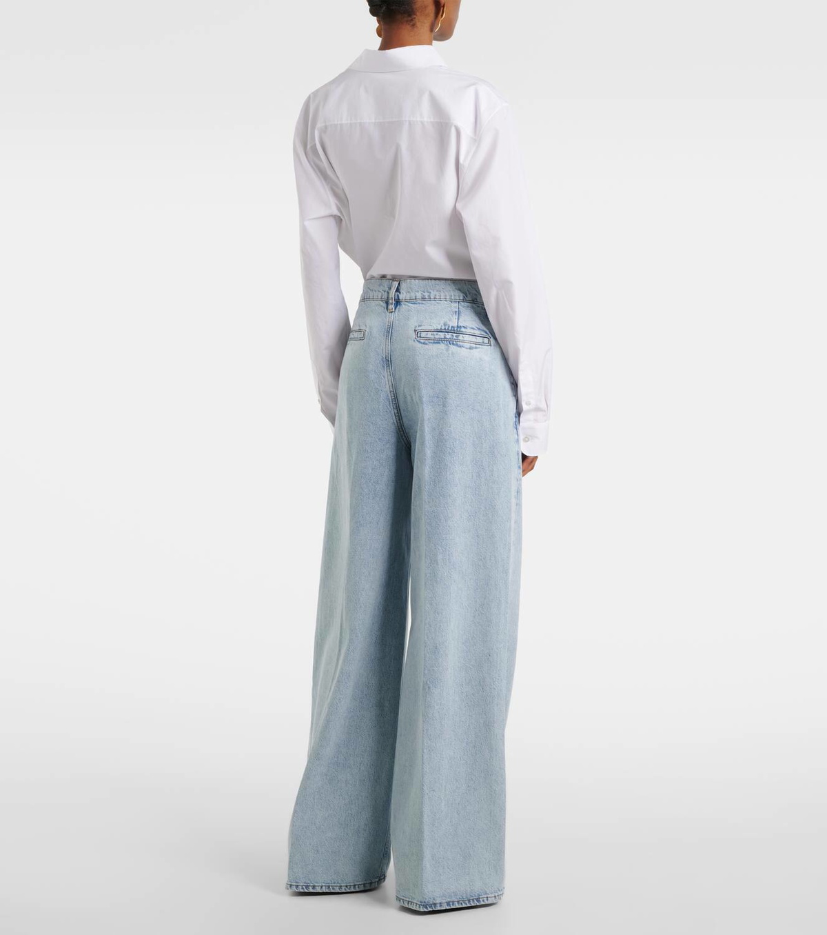Frame High-rise wide-leg jeans Frame Denim