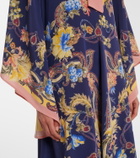 Etro Paisley tie-neck silk maxi dress