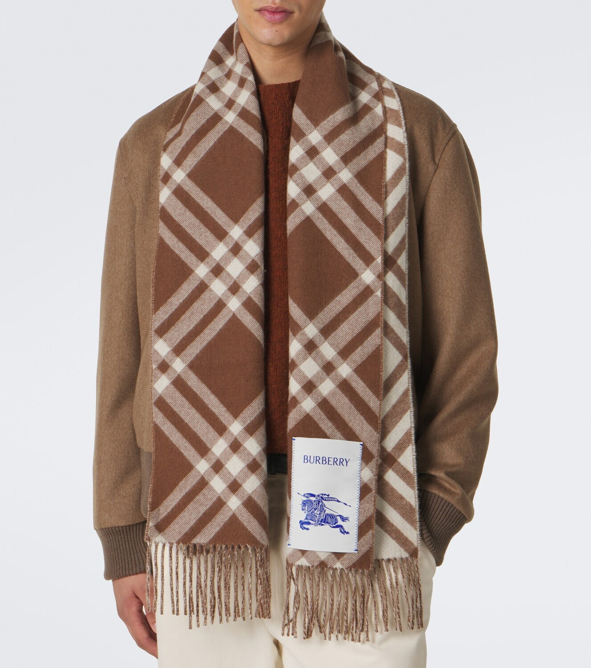Burberry Burberry Check cashmere scarf