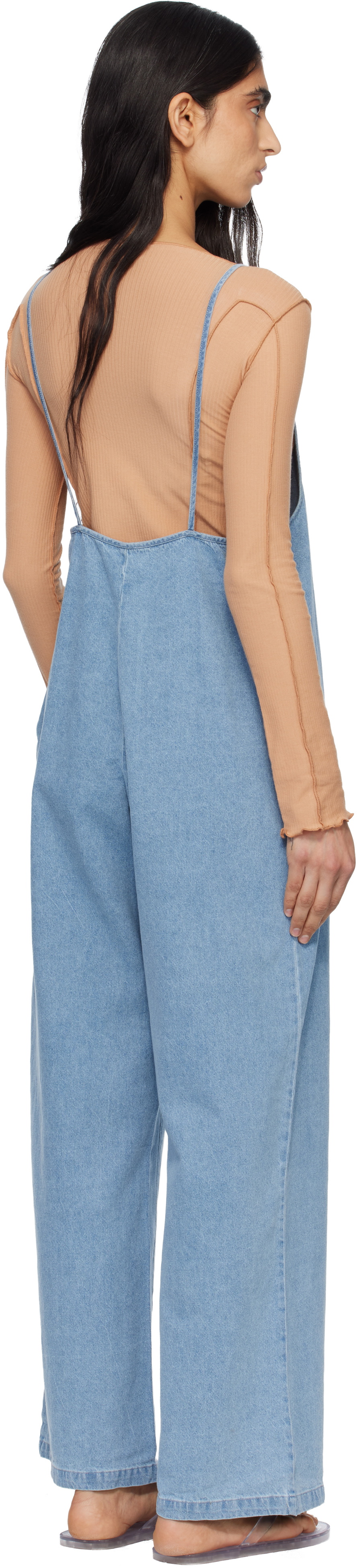 Baserange Blue Yumi Denim Jumpsuit