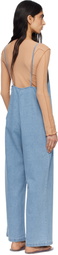 Baserange Blue Yumi Denim Jumpsuit