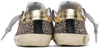 Golden Goose Baby Beige & Brown Leopard Super-Star Sneakers