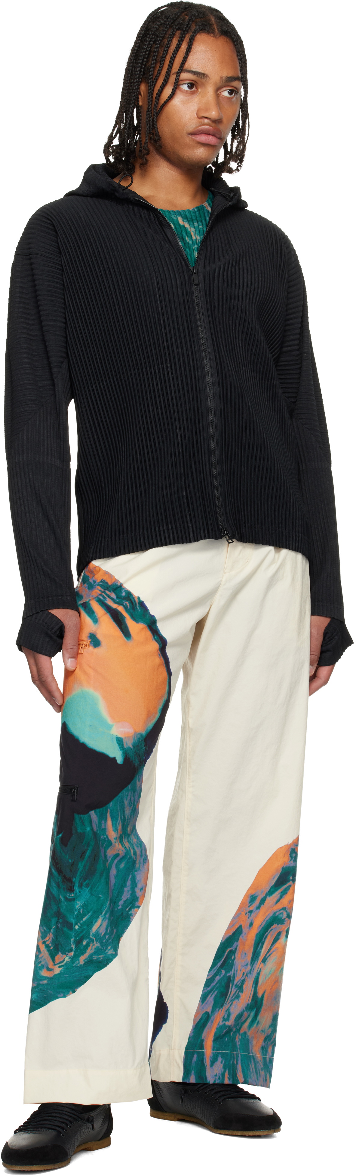 HOMME PLISSÉ ISSEY MIYAKE Black Monthly Color July Hoodie