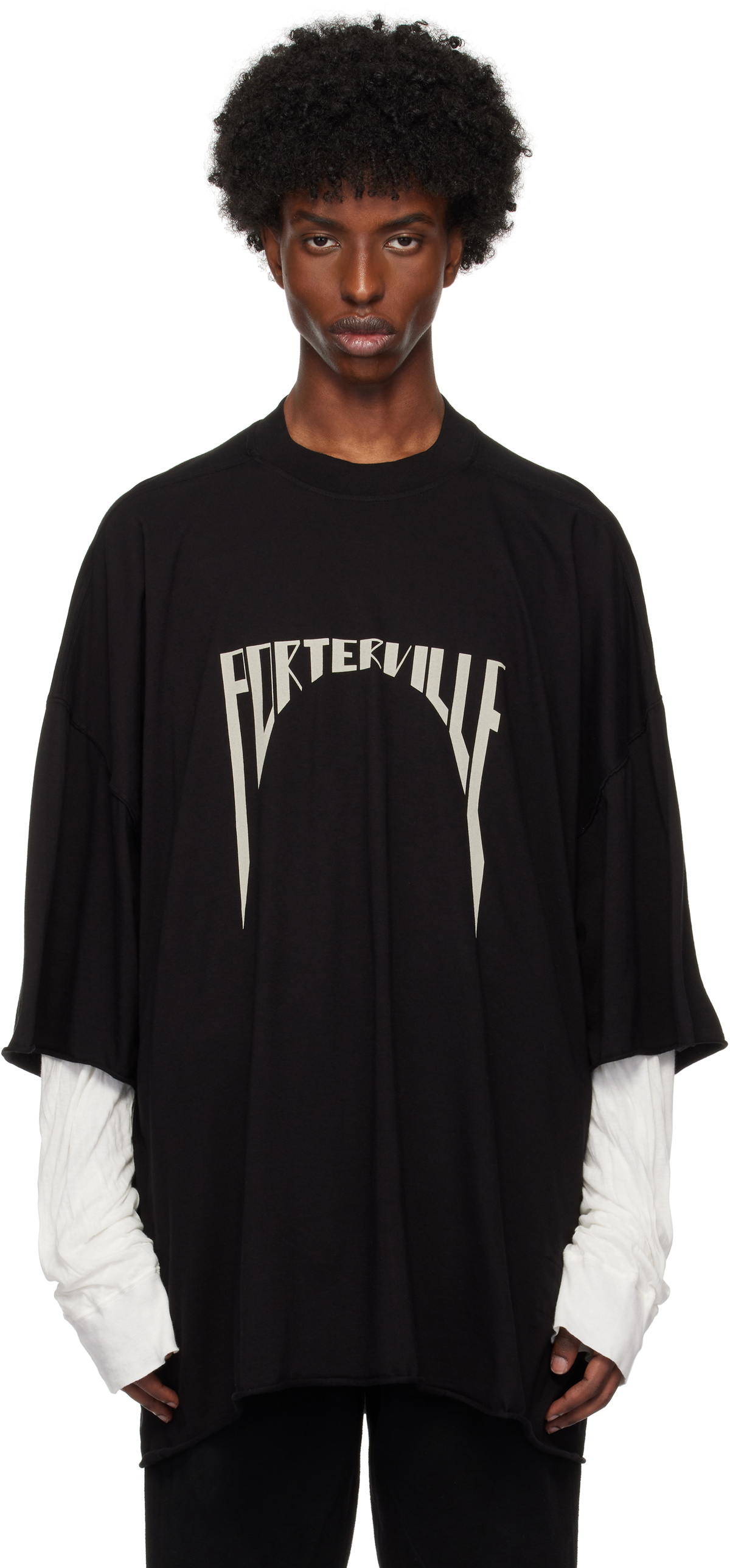 Rick Owens DRKSHDW Black Porterville Tommy T-shirt Rick