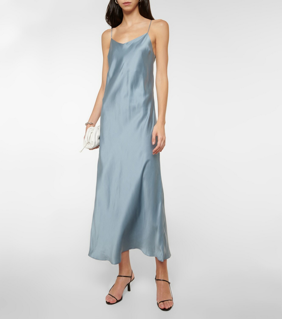 Asceno - Lyon silk satin slip dress ASCENO