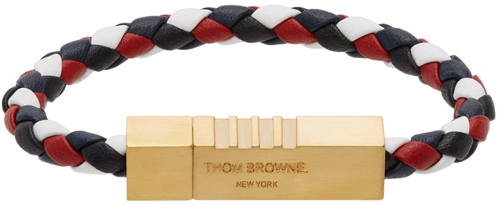 Photo: Thom Browne Multicolor Calfskin Braided Cord Bracelet