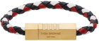 Thom Browne Multicolor Calfskin Braided Cord Bracelet