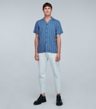 Frescobol Carioca - TENCEL® striped short-sleeved shirt
