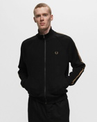 Fred Perry Chequerboard Tape Jacket Black - Mens - Track Jackets