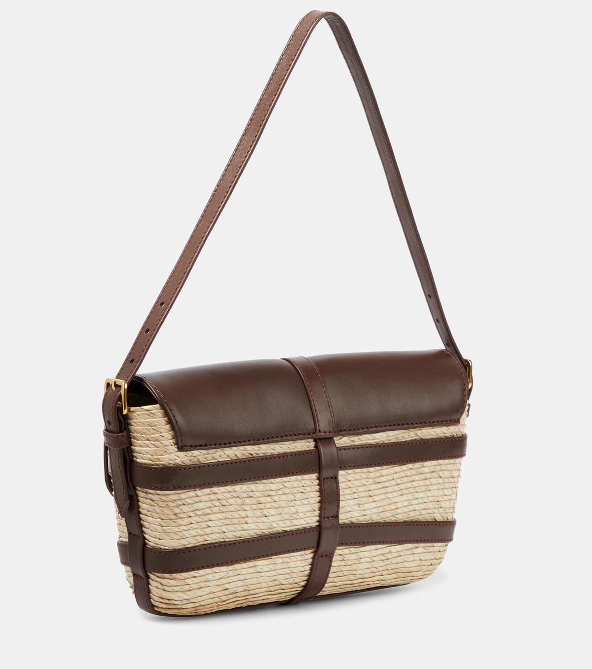 Altuzarra Watermill Small raffia shoulder bag