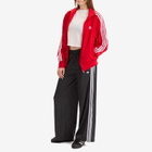Adidas Firebird Track Top in Better Scarlet/White