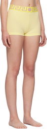 Versace Underwear Yellow Greca Border Trunk Shorts
