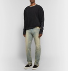 Rhude - Skinny-Fit Distressed Denim Jeans - Men - Light denim