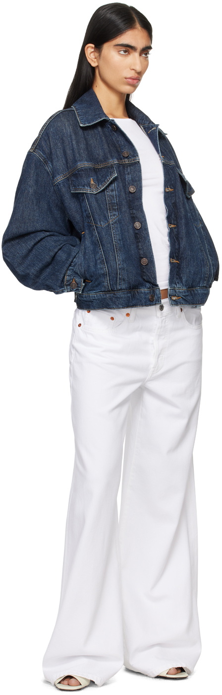 【関税込み】AGOLDE ネイビー Dalton バルーン デニムジャケット AGOLDE Dalton denim jacket | NET-A-PORTER
