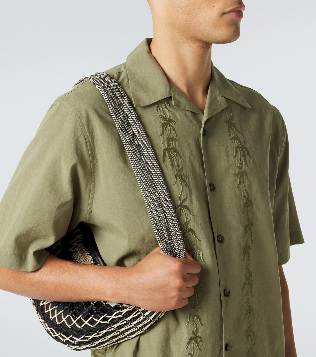 Commas Embroidered bowling shirt