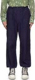 NEEDLES Navy String Fatigue Trousers