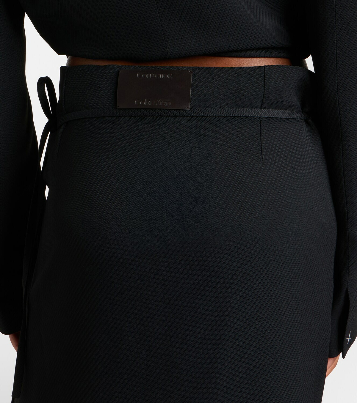 Calvin Klein Collection Hallie striped midi skirt