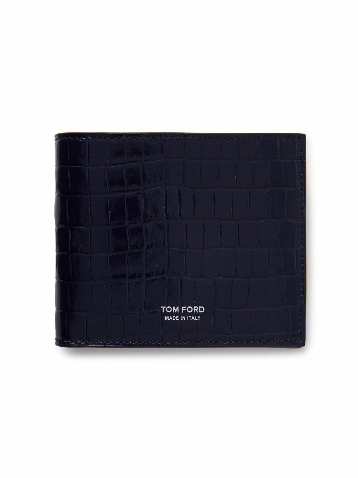 TOM FORD - Croc-Effect Leather Billfold Wallet TOM FORD