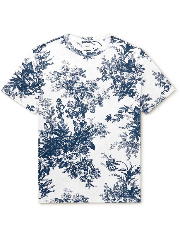 Photo: ERDEM - Peter Floral-Print Cotton-Jersey T-Shirt - White