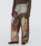 Acne Studios Printed canvas wide-leg pants