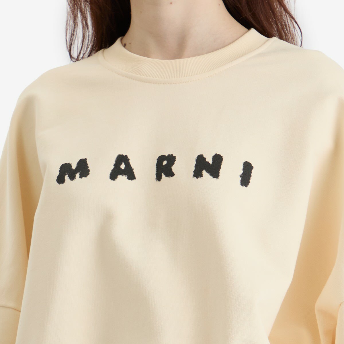 Marni Women's Logo Sweatshirt in Ivory