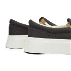 East Pacific Trade Men's Slip On Canvas Sneakers in Black