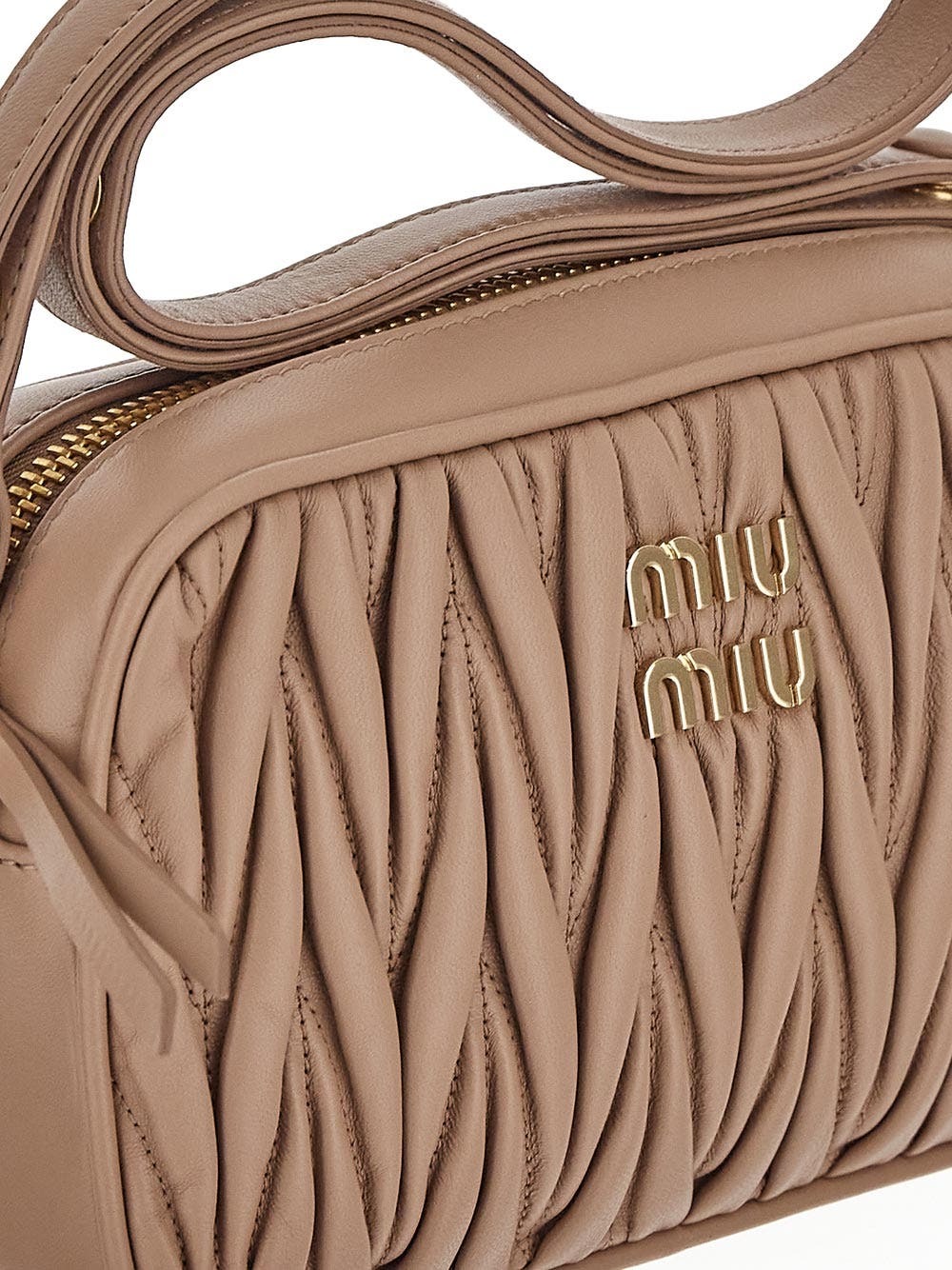 Miu Miu Matelassé Nappa Leather Shoulder Bag Miu Miu