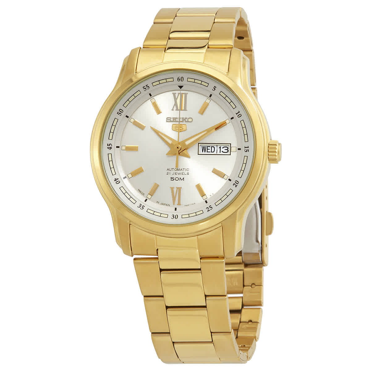 Seiko 5 Automatic Champagne Dial Mens Watch SNKP20J1