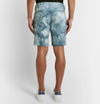 PS Paul Smith - Slim-Fit Tie-Dyed Denim Shorts - Blue