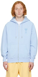 AMI Paris Blue Ami de Cœur Hoodie