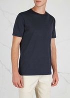 Sunspel Cotton T-shirt Navy