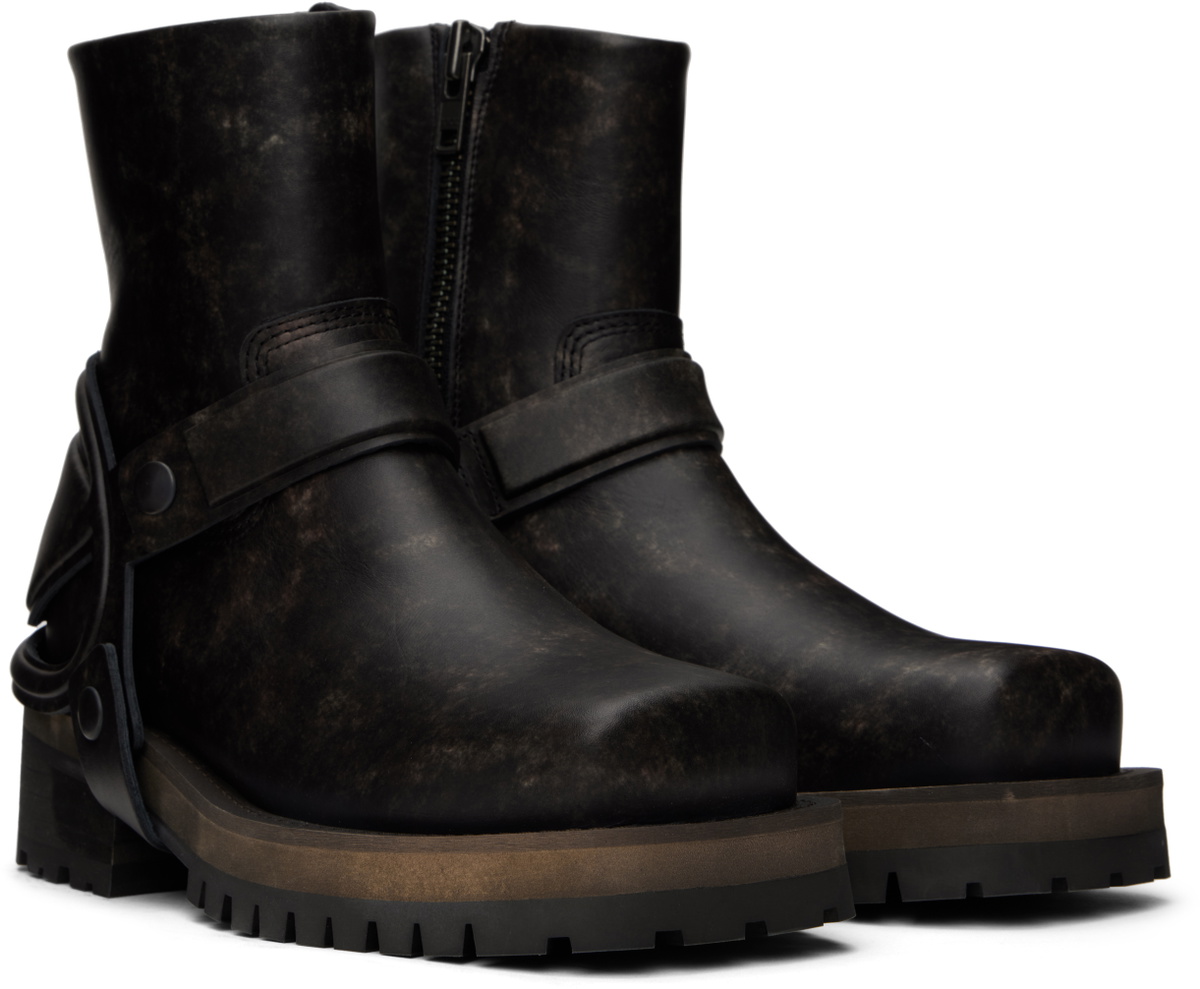 Diesel Brown D-Texan-Harness Boots Diesel