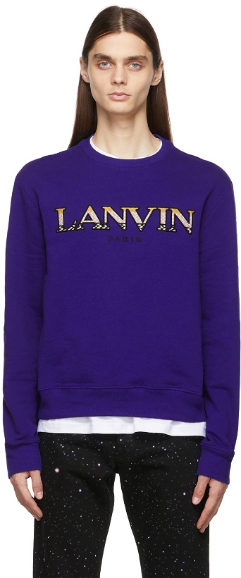 Photo: Lanvin Blue Logo Sweatshirt