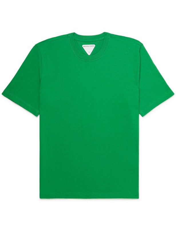 Photo: BOTTEGA VENETA - Cotton-Jersey T-Shirt - Green