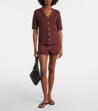 Varley Morden pointelle cotton shorts