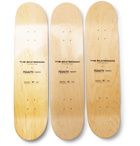 The SkateRoom - Peanuts by FriendsWithYou Set of Three Printed Wooden Skateboards - Multi