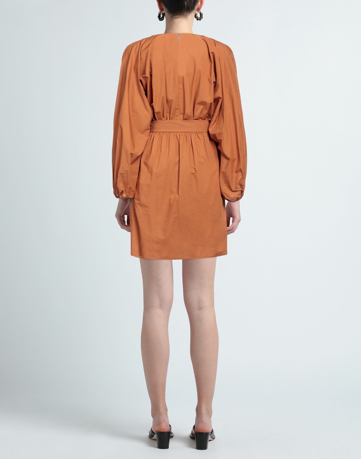 Manila Grace Womens Mini dress Rust