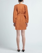 Manila Grace Womens Mini dress Rust