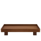 ferm LIVING Bon Wooden Tray - Small in Smoked Oak 