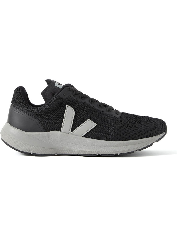 Photo: Veja - Marlin Rubber-Trimmed Stretch-Knit Running Sneakers - Black