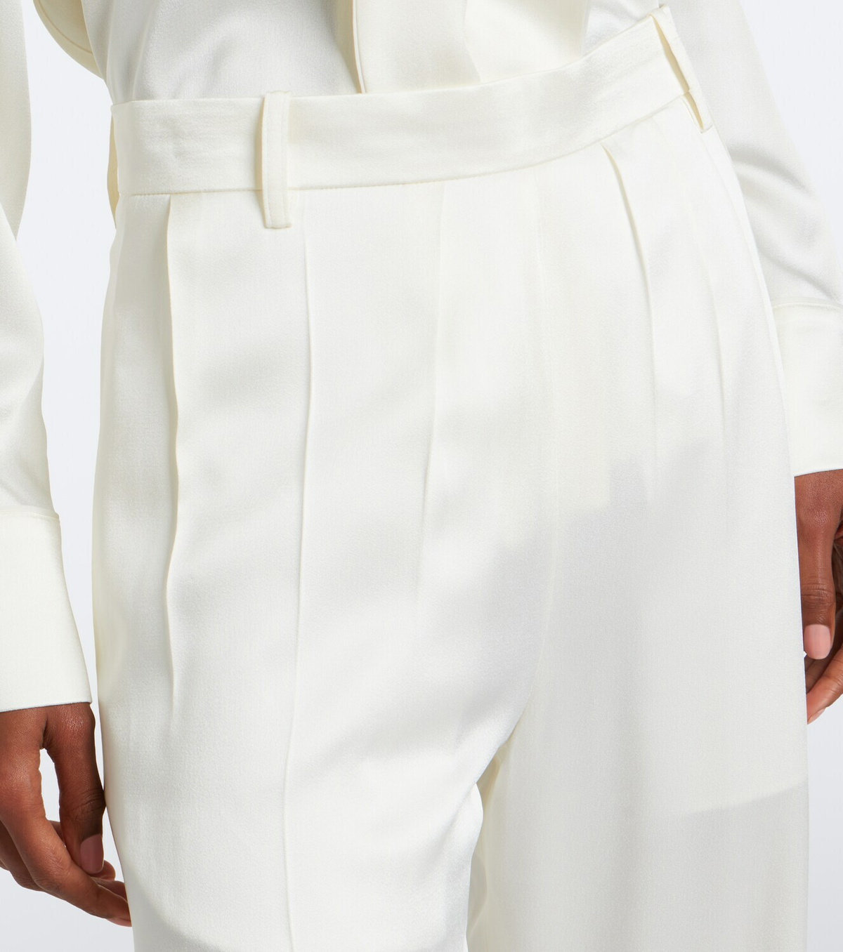 Victoria Beckham Satin wide-leg pants