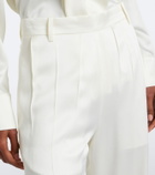 Victoria Beckham Satin wide-leg pants