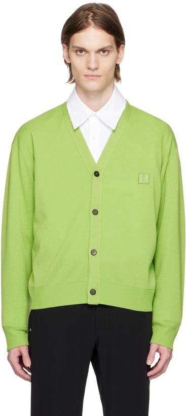 Photo: Wooyoungmi Green Embroidered Cardigan