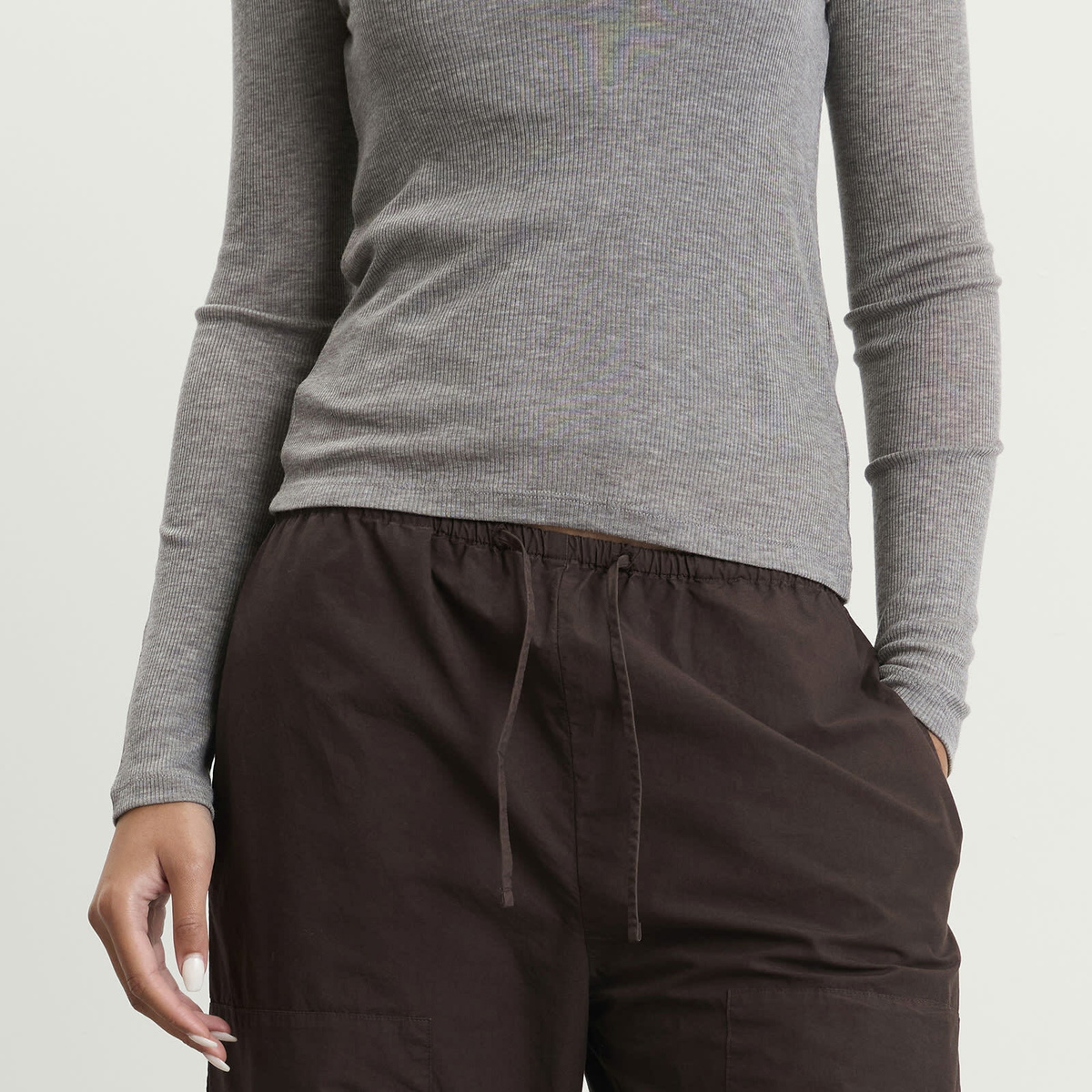 LESET Women's Kyoto Carpenter Pants in Chocolate